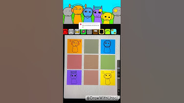 Digital Sprunki but Sprunked Color Mixing 😍 #sprunki #procreate #sprrunki #incrediboxmix
