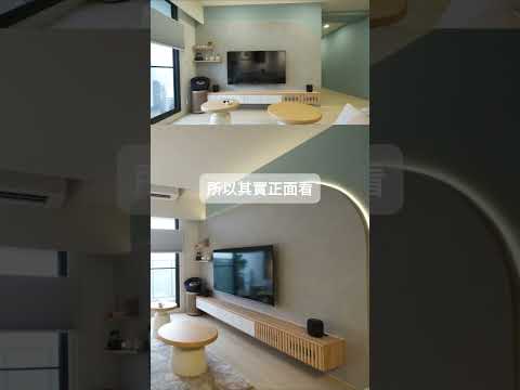 #客廳設計【穿透格柵電視櫃】美感與機能的完美平衡 ✨#台南室內設計 #台南裝潢推薦
