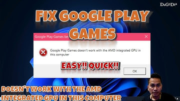 Fix Google Play Games Doesn