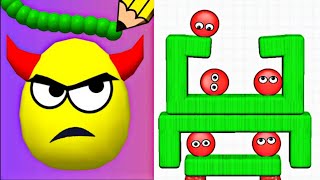 Draw to Smash Puzzle VS Hide Ball Brain Funny Logic Puzzle