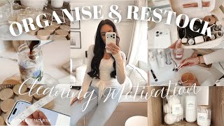 Clean With Me | Organise & Restock 🧺🫧