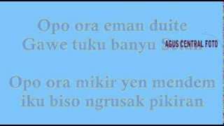 Lyric lagu soimah-oplosan feat YKS