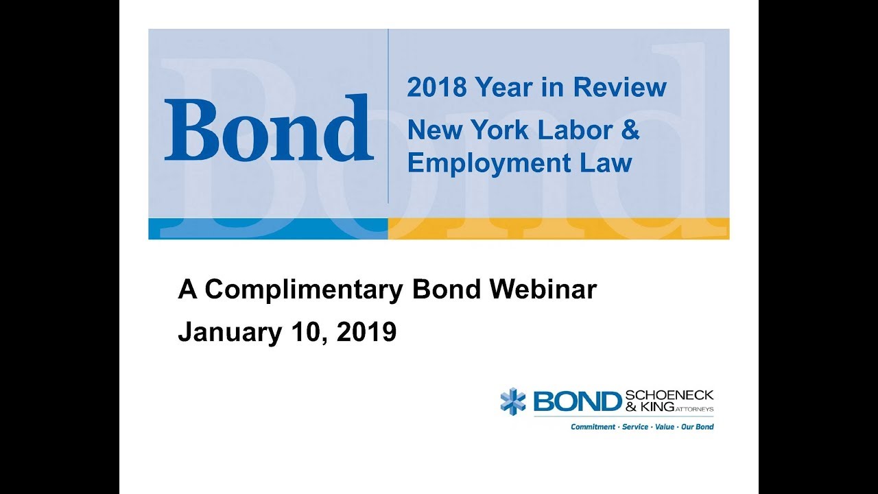 2018 Year in Review - New York Labor & Employment Law