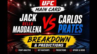 Jack Della Maddalena vs Carlos Prates | UFC Main Card Breakdown &amp; Predictions