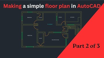 Making a simple floor plan in AutoCAD II Part 2 of 3 II Elius Cad Cam