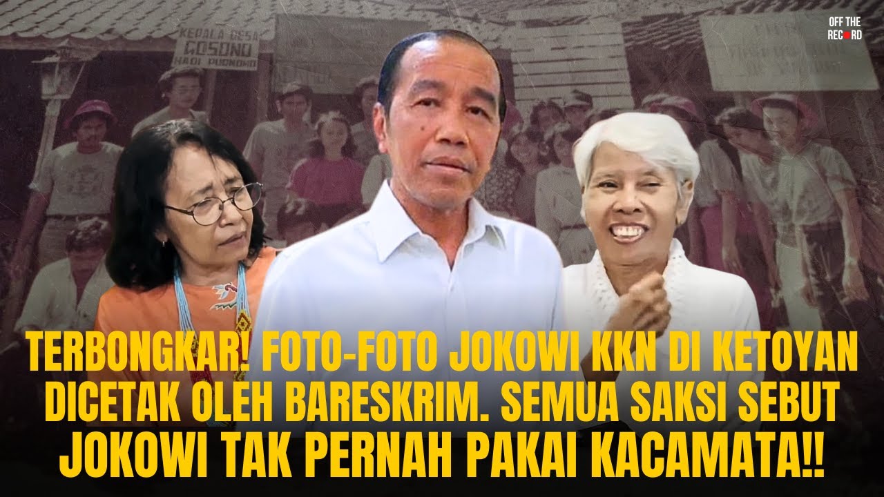 TERBONGKAR! FOTO² KKN DICETAK BARESKRIM, SEMUA SAKSI SEBUT JOKOWI TAK PERNAH PAKAI KACAMATA | #1154