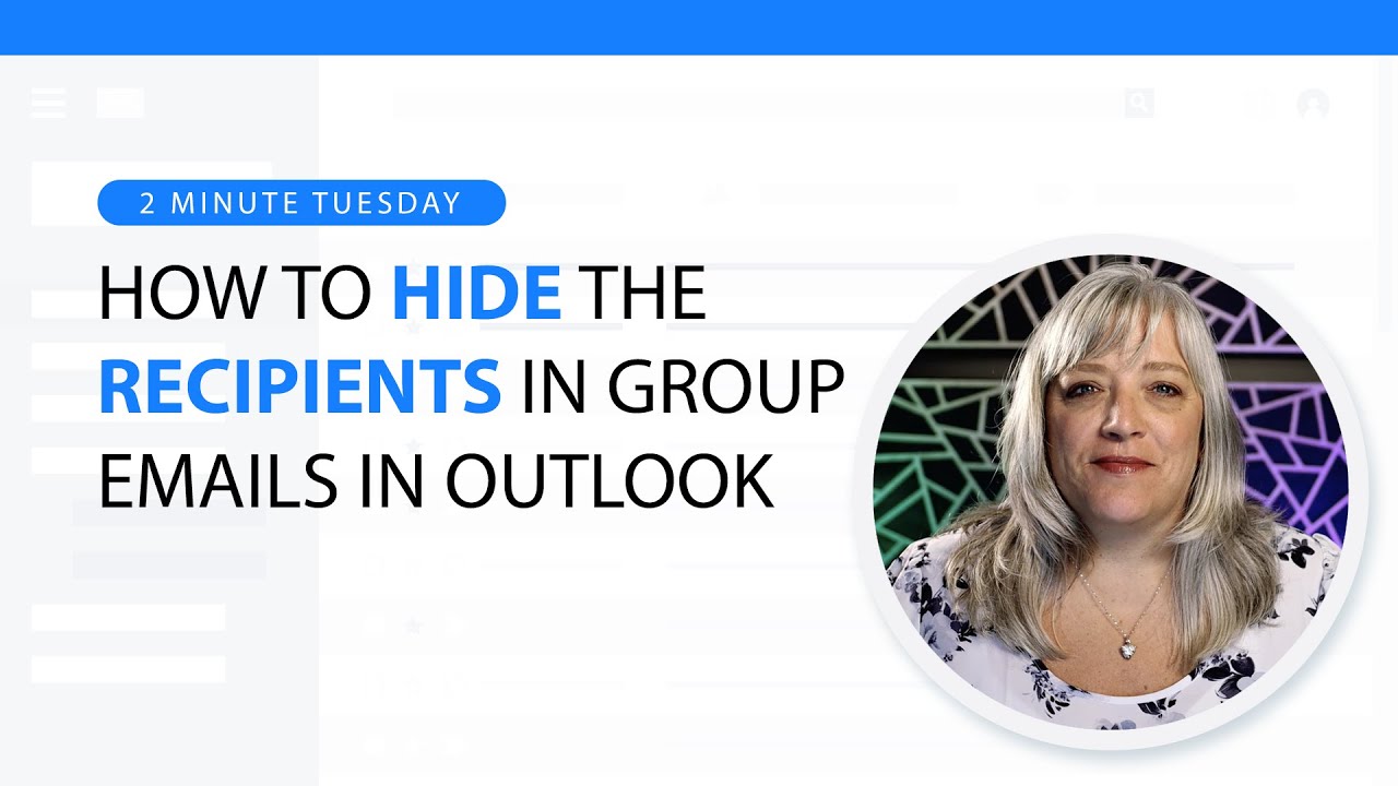 2MT Outlook How To Hide Recipients In Group Emails YouTube