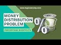 Quick Percentage Shortcuts: Complex Percentage Money Distribution Problem #logicxonomy_hindi