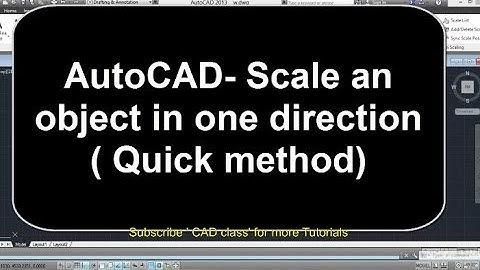 AutoCAD - Scale in X and Y axis separately