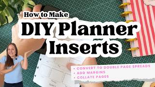 How to Make DIY Planner Inserts (converting planner pages the easy way)