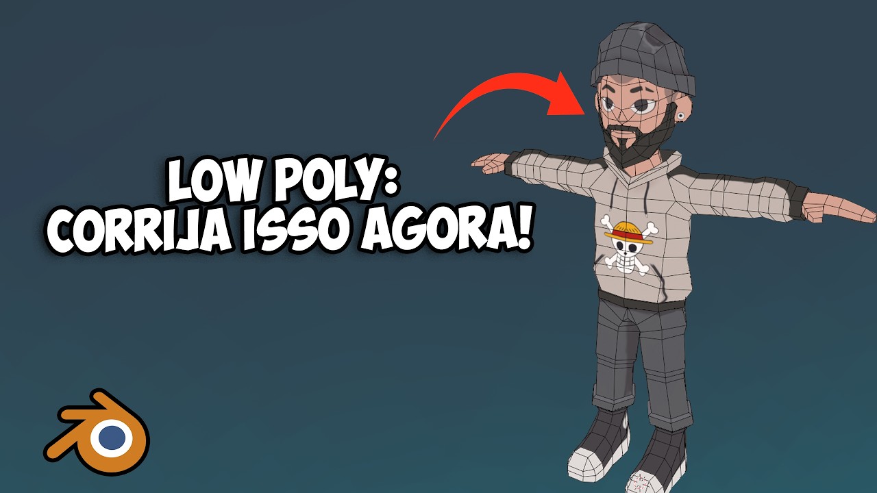 Como Criar um Personagem 3D Low Poly Perfeito no Blender (Parte 1 ...