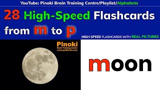 Pinoki-28 High-Speed Flashcards from m to p