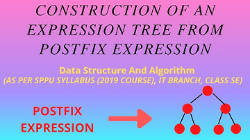 Construction Of Expression Tree From Postfix Expression.