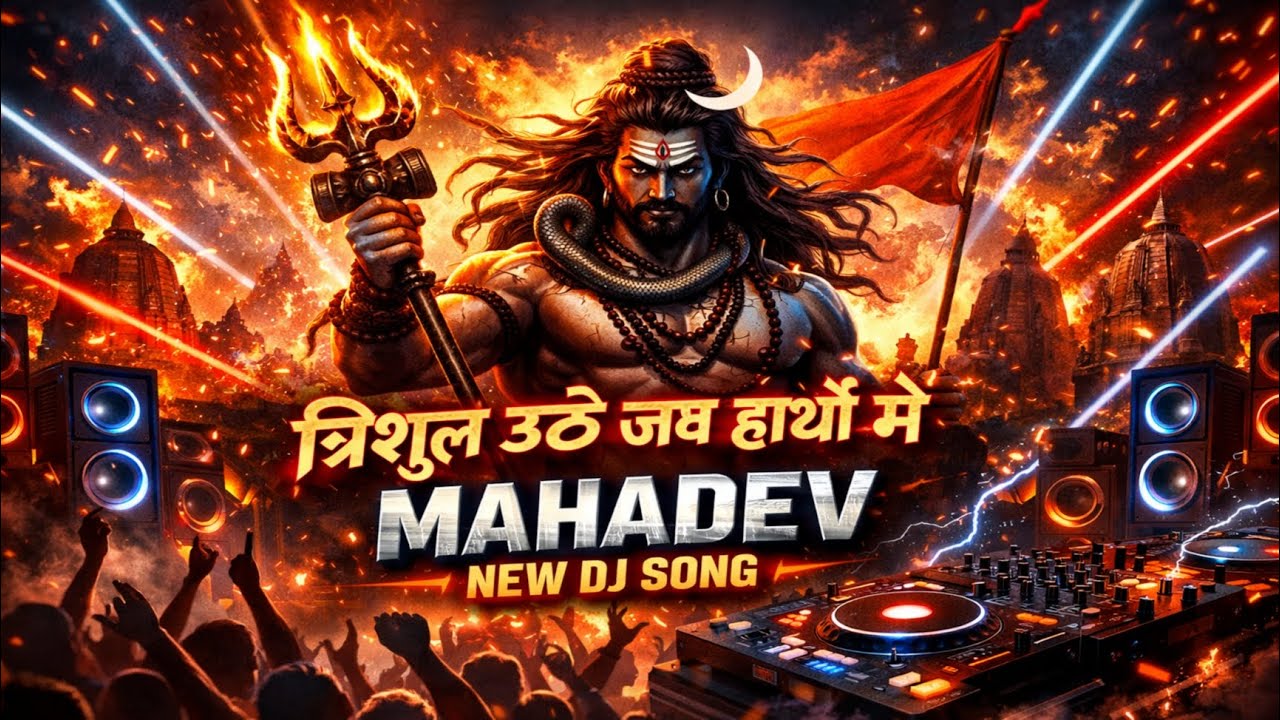 त्रिशूल उठे जब हाथों में | Mahadev New DJ Song 🚩🔥 Hard Bass Drop 🎧⚡