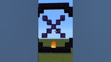 Different Nether portal sizes in Minecraft| #shorts #minecraft