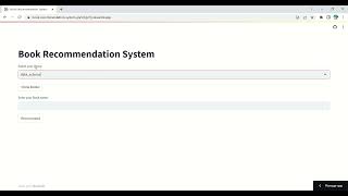 Book Recommendation System | iNeuron Internship | Streamlit