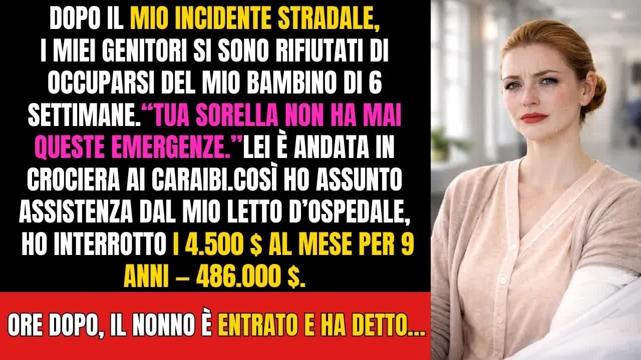 I miei genitori hanno rifiutato il mio neonato dopo il mio incidente—poi parlò il nonno