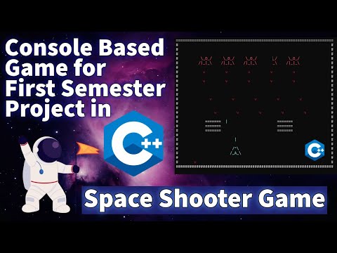 Space Shooter Game( Console Based) | Game Project C++ | First Semester ...