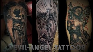 Aura farm - Devil Angel Tattoo Designs & Ideas (2026) 