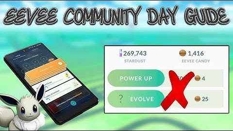 Eevee Community Day Guide For Pokemon GO