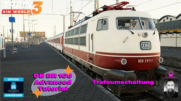 DB BR103 Locomotive Tutorial on Linke Rheinstrecke - How to drive the original ICE
