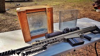 Can DIY Bullet Proof Glass Stop a Barrett 50cal?!?