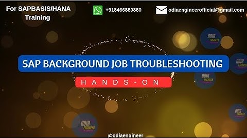 How to check long running jobs in SAP | SAP Basis Hands-on | SAP BASIS | HANA |ODIAENGINEER