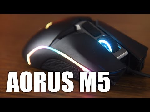 Gigabyte Aorus M5 Gaming Mouse Review - Large mouse with weight management