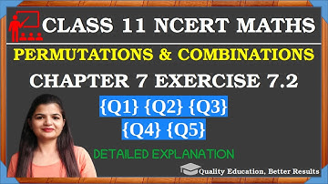Class 11 Ex 7.2 Q1 to Q5 | Chapter 7 Permutation and Combination NCERT Maths @MathsTeacher