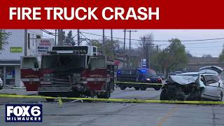 Milwaukee fire truck damaged in crash, shrinking fleet | FOX6 News Milwaukee