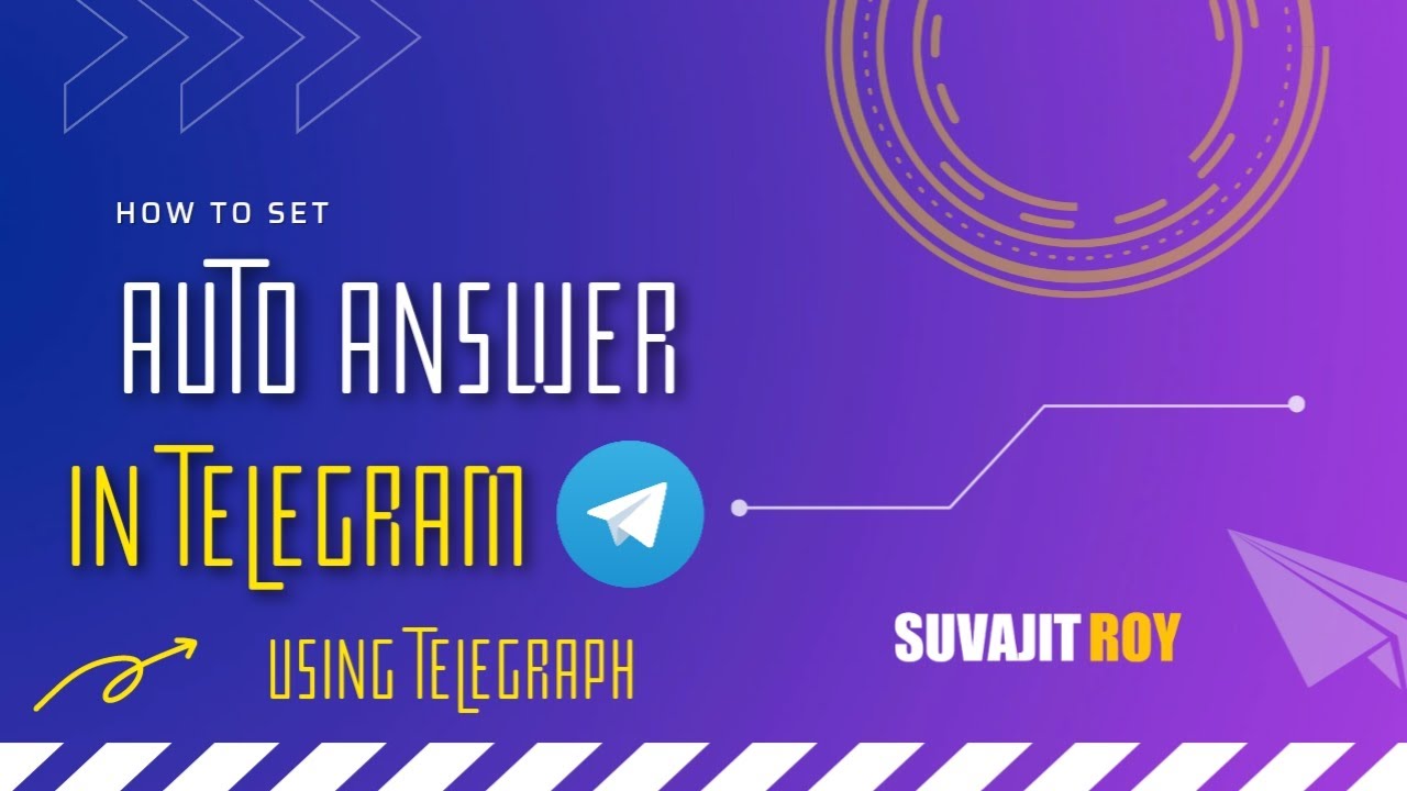 Set auto answer in Telegram in just 2 minutes !!!!! telegram telegraph YouTube