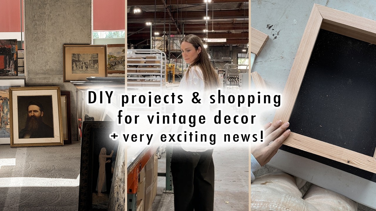 DIY perfume cabinet & vintage decor shopping *exciting news* | MaCenna Lee