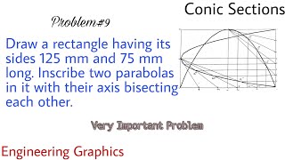 29. Construction of a Parabola by Rectangle Method | Problem#9 | Conic Section