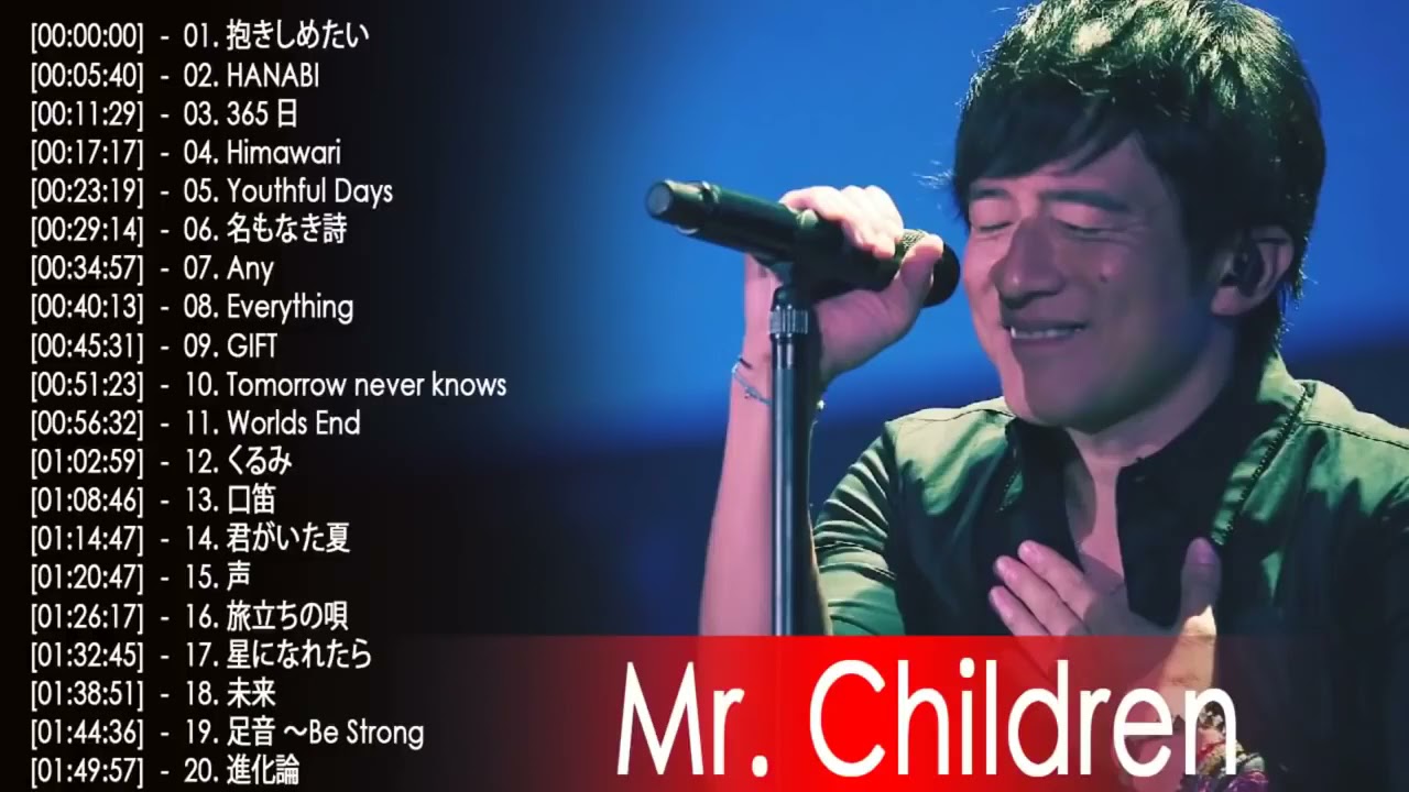 ミスチル ライブメドレー Mr Children Best Live Act Medley 21 ミスチル ベストヒットメドレー 21 Best Songs Youtube