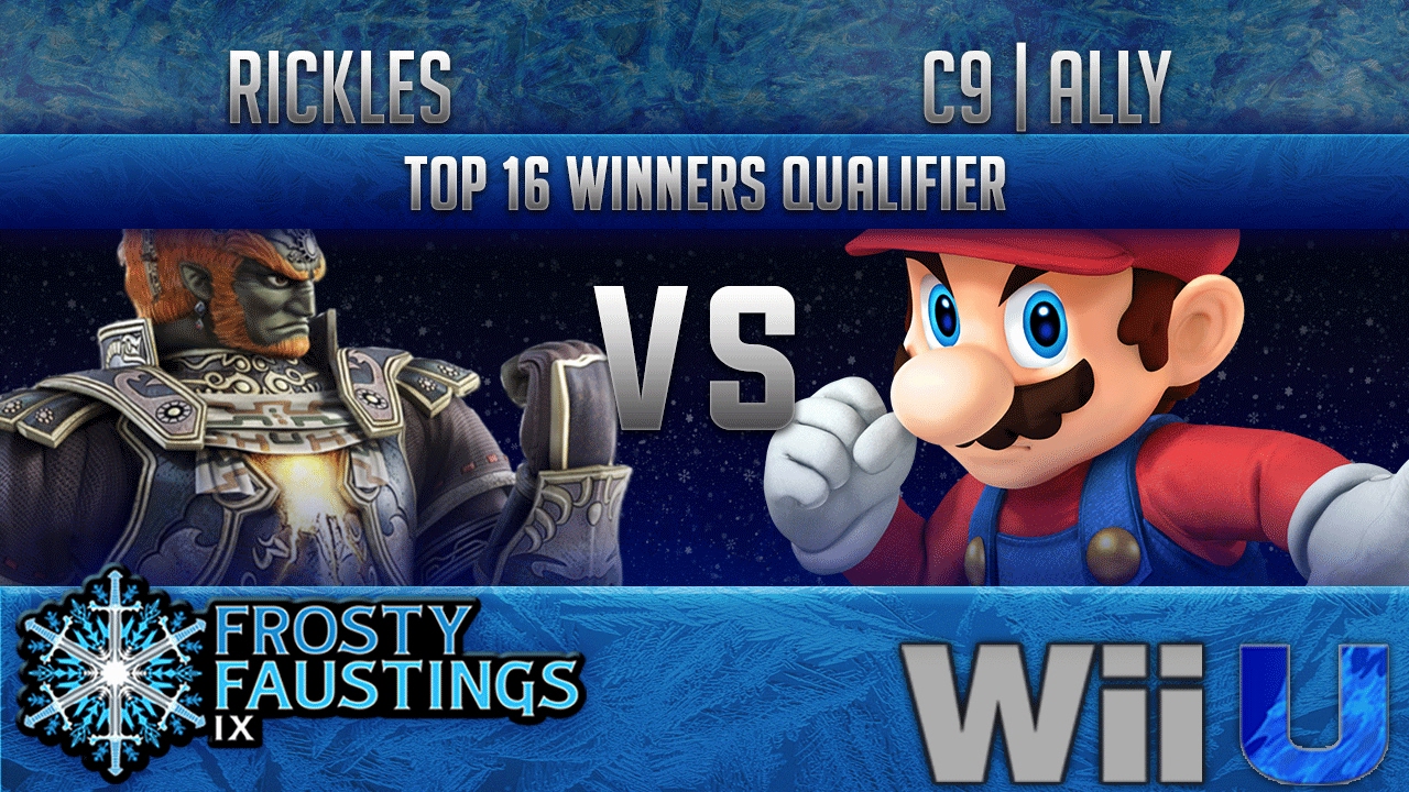 FFIX Smash 4 TOP 16 WINNERS QUALIFIER - Rickles (Ganondorf) vs C9 | Ally (Mario)