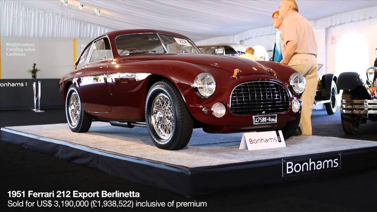 Bonhams Motoring - Scottsdale 2014 sale highlights