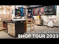 Woodworking shop tour 2023  two car garage