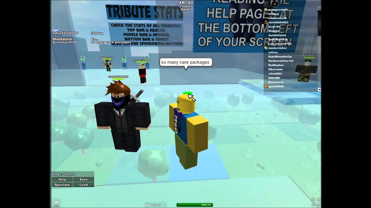 Roblox Ozzypig S Hunger Games Episode 2 Getting Sponsored A Lot Youtube - roblox how to make a hunger games game