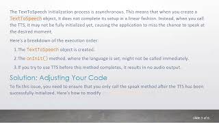 How to Fix Text To Speech Not Working Properly in Android Studio