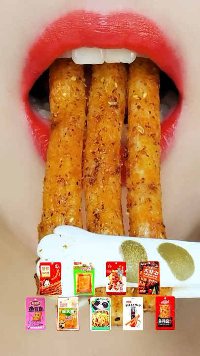 asmr chinese đĨspicy foodđĨ latiao eating sound mukbang