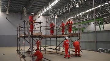 Scaffolding Training timelapse