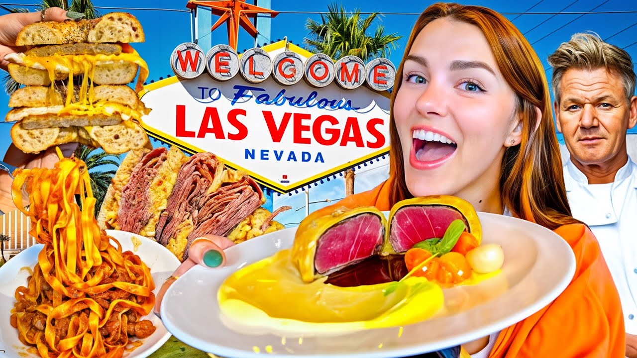 Everything I Ate Walking the Entire Las Vegas Strip! | Karissa Eats the Streets Ep. 2!