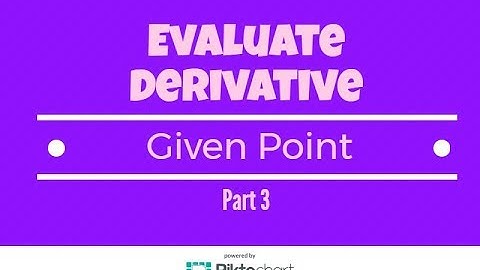 Evaluate The Derivative At a Given Point Using The Chain Rule and Quotient Rule. Part 3