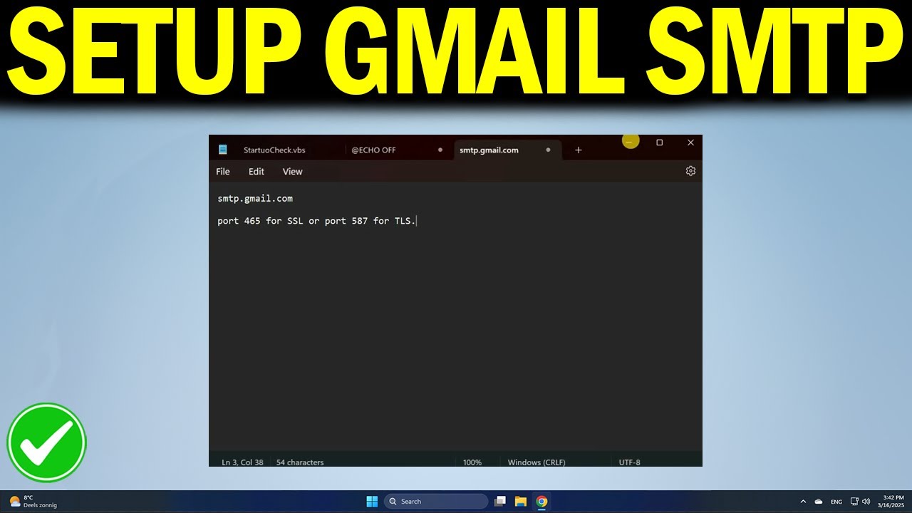 How To Setup Gmail SMTP Server - YouTube