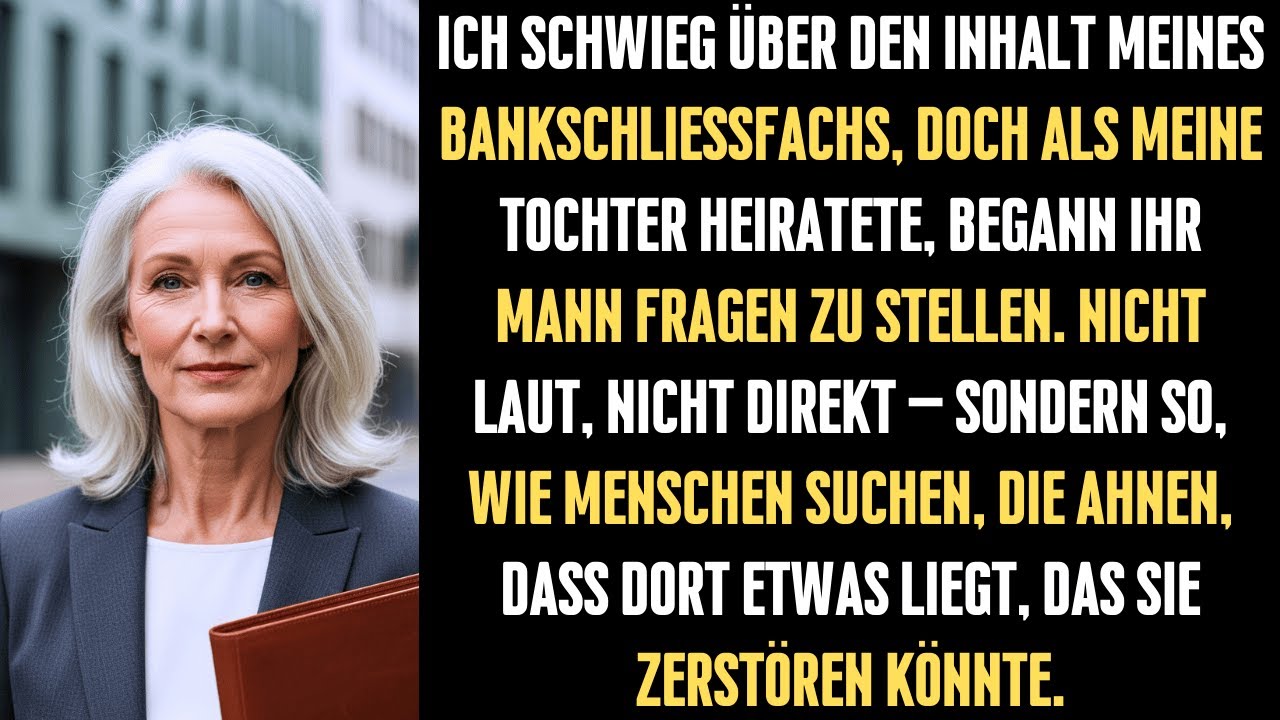 Ich sagte meiner Tochter nie, was im Bankschließfach lag – ihr Mann suchte es trotzdem