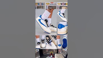 Travis Scott x Fragment x Jordan 1 Low OG SP on-foot videos‼️Expected to release September 20th ⚪️🔵