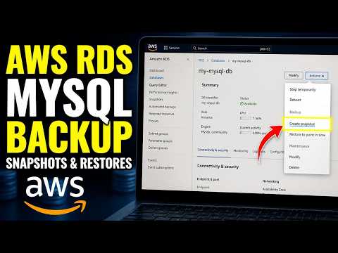 How to backup MySQL using AWS RDS snapshots and restores - Full Guide