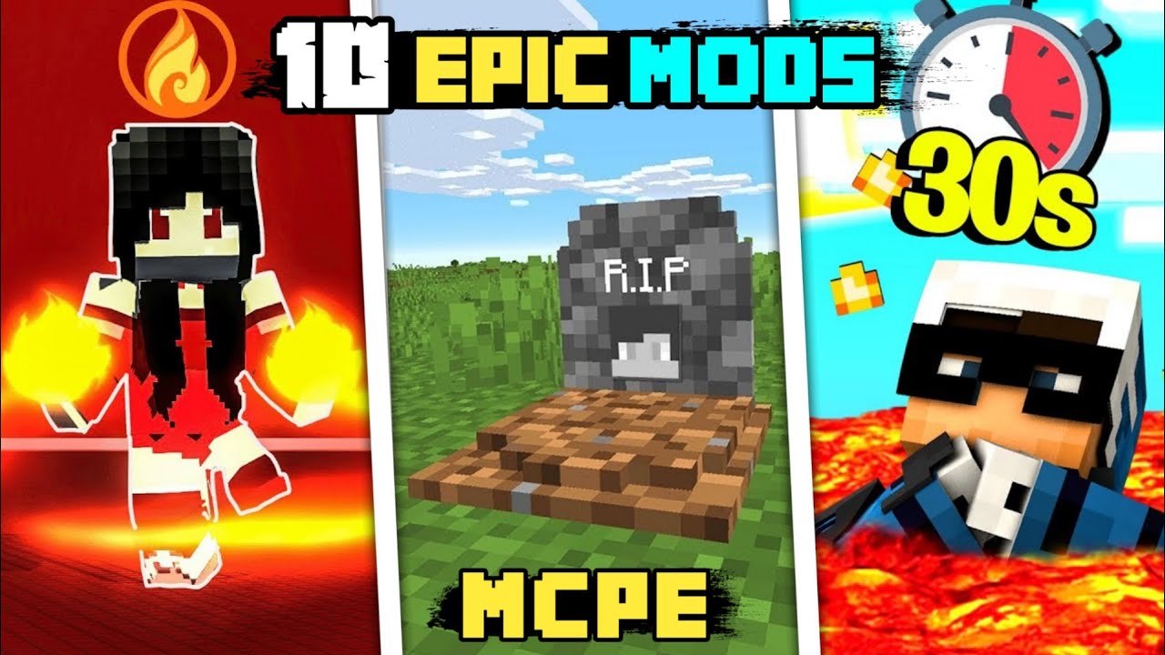 Top 10 most epic mods for Minecraft PE Best Mods For MCPE 1.18 UG