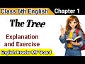 MP Board Class 6th English Chapter 1 The Tree | Full Explanation | Question Answer