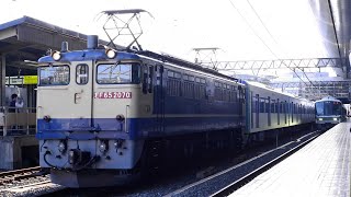 【4K】都営三田線6500形甲種輸送 京都駅通過シーン（2021年4月10日）